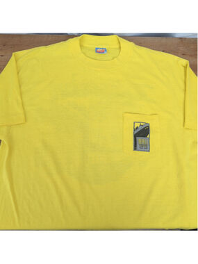 Vintage USA Made Bali Travel Pocket T-Shirt